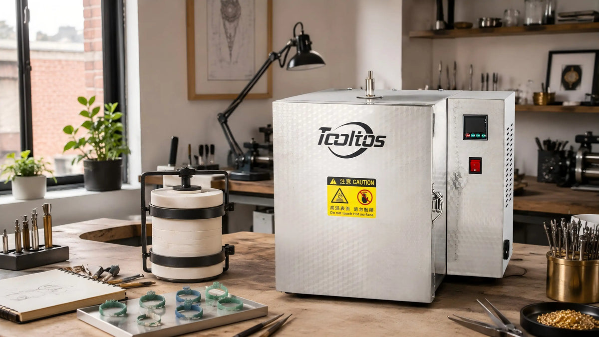 Tooltos Digital Vacuum Casting Machine 1250°C for Lost Wax Jewelry Casting