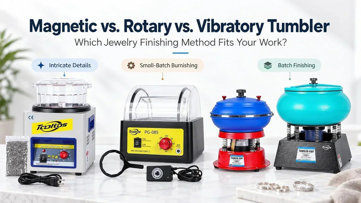 Magnetic vs. Rotary vs. Vibratory Tumbler: Which Jewelry Finishing Method Fits Your Work?