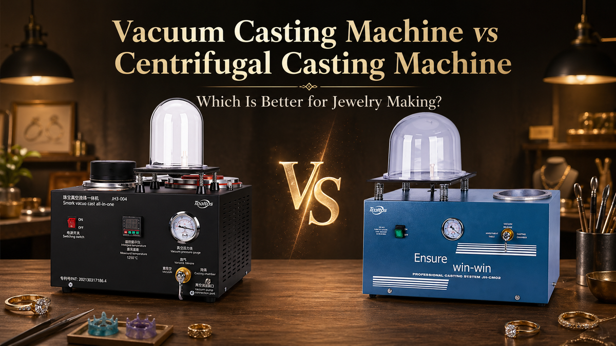 Tooltos vacuum casting machine vs centrifugal casting machine comparison for jewelry making