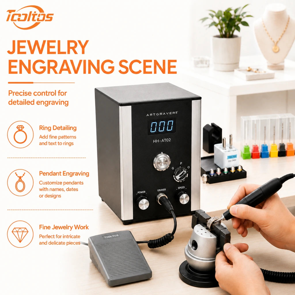 Tooltos HH-AT02 Jewelry Micromotor Engraving Machine Application