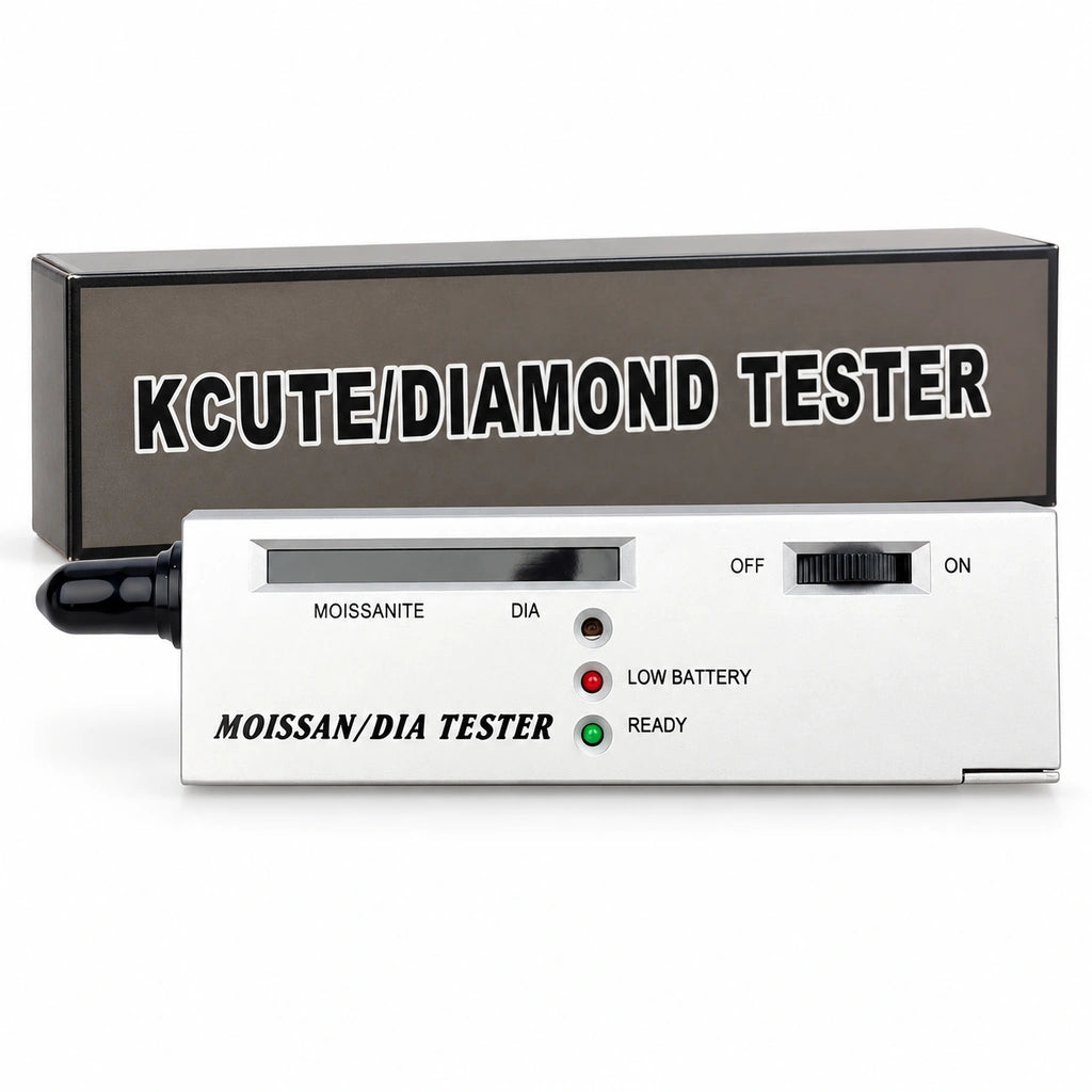 Diamond and moissanite tester with packaging box