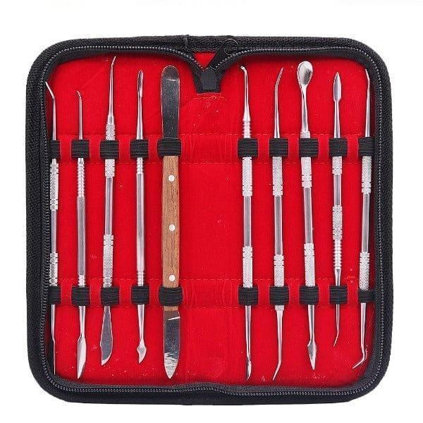 10 pcs Dental Lab Equipment Clay Sculpture Carving Knife Kit - Tooltos Jewelry Tools