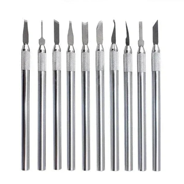 Tooltos Jewelry Tool 10 Pcs Wax Pottery Clay Carving Knife Kit