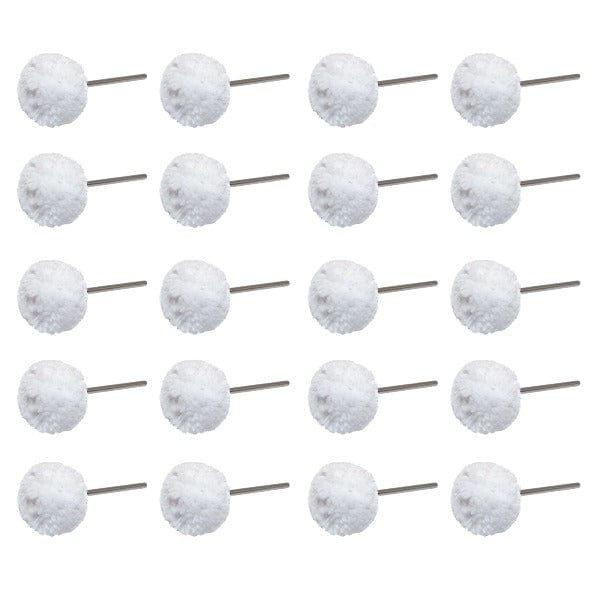 Tooltos Jewelry Tool 20Pcs White Soft Polishing Buffing Wheel