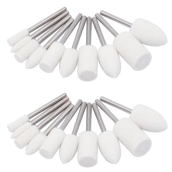 Tooltos Jewelry Tool 20Pcs Wool Felt Polishing Buffing Wheels