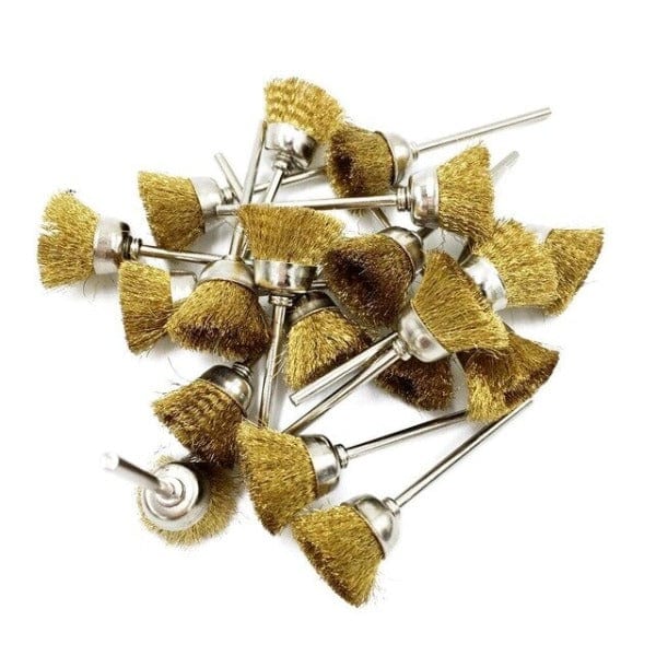 Tooltos Jewelry Tool Brass Bowl Brush 20pcs / 2.35mm Brass Wire Wheel Brushes