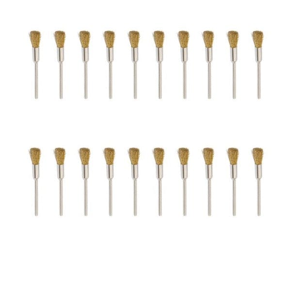 Tooltos Jewelry Tool Brass Pen Brush 20pcs / 2.35mm Brass Wire Wheel Brushes
