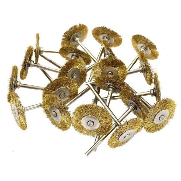 Tooltos Jewelry Tool Brass T Brush 20pcs / 2.35mm Brass Wire Wheel Brushes