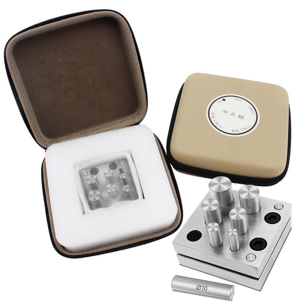 thumbnail image 2 of Professional Disc Cutter Punch Set - 17 Sizes (4mm-20mm) For Metal, Leather, Paper Crafting 2 of 14
