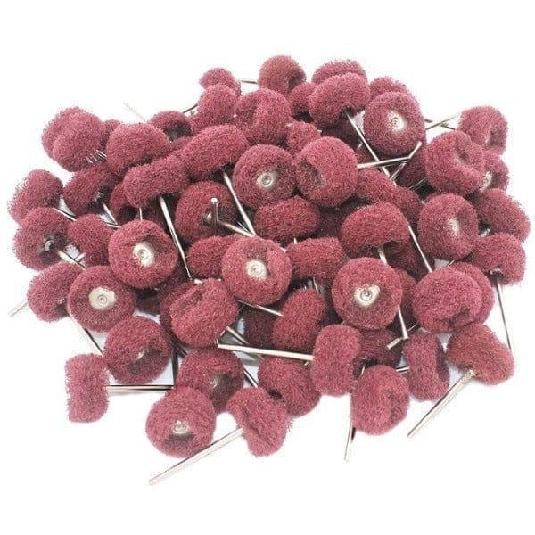 Tooltos Jewelry Tool Red Fiber / 2.35 MM 100Pcs Polishing Wheel Fiber & Cotton & Wool Buffing Wheel