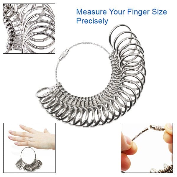 Tooltos Jewelry Tool Ring Measurement Alloy Circle US Size 0-13