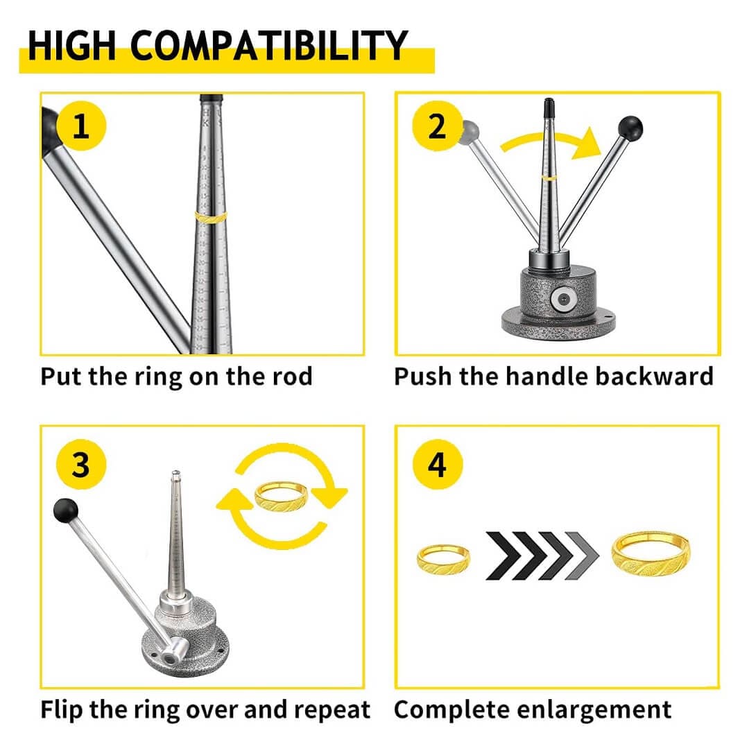 Tooltos Jewelry Tool Ring Stretcher and Reducer