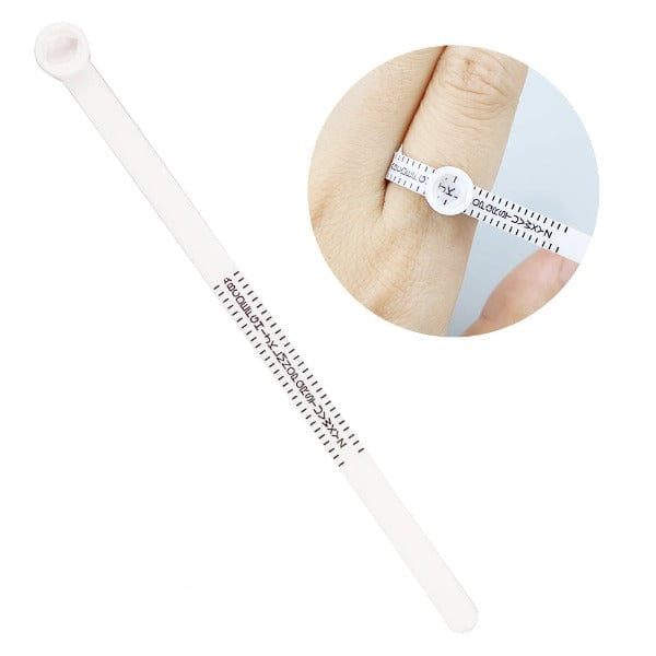 Tooltos Jewelry Tool UK SIZER Ring Size Ruler Finger Size Measure with Magnifier