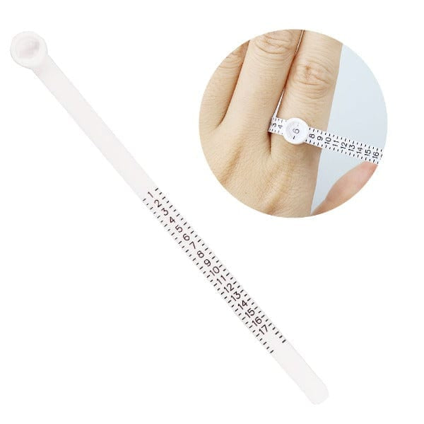 Tooltos Jewelry Tool US SIZER Ring Size Ruler Finger Size Measure with Magnifier