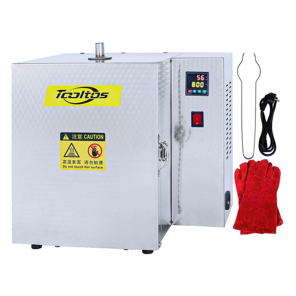 Tooltos 5-Stage Jewelry Burnout Furnace 800C for wax casting, stainless steel housing