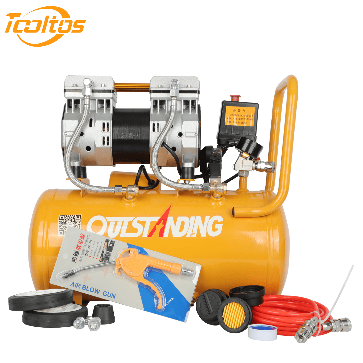 Tooltos Jewelry Tools 220V Tooltos 30L Oil-Free Silent Air Compressor for Pneumatic Jewelry Engraving Machines