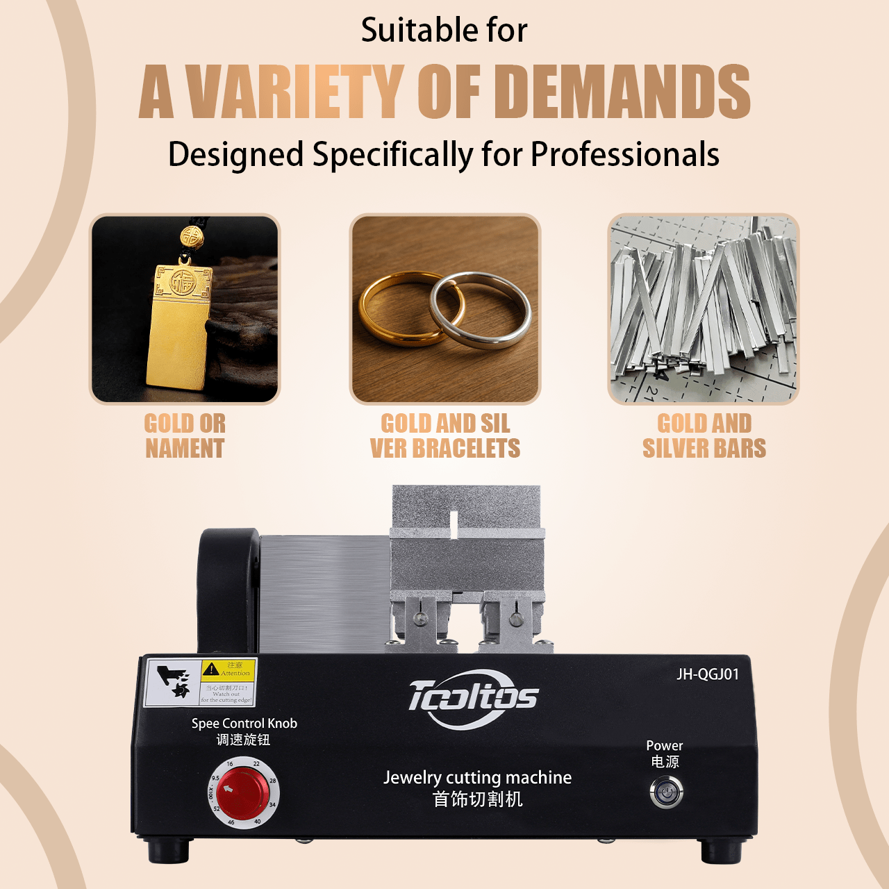 Tooltos Jewelry Tools 220V TOOLTOS Gold and Silver Jewelry Cutting Machine 220V