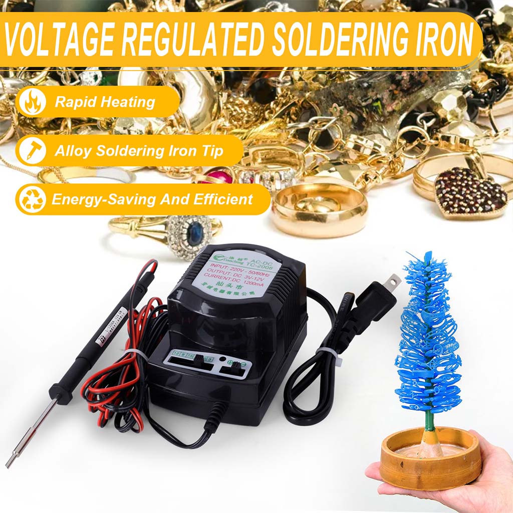 Tooltos Jewelry Tools 6W 6W Pen Type Adjustable Voltage Electric Soldering Iron Wax Welding Tools