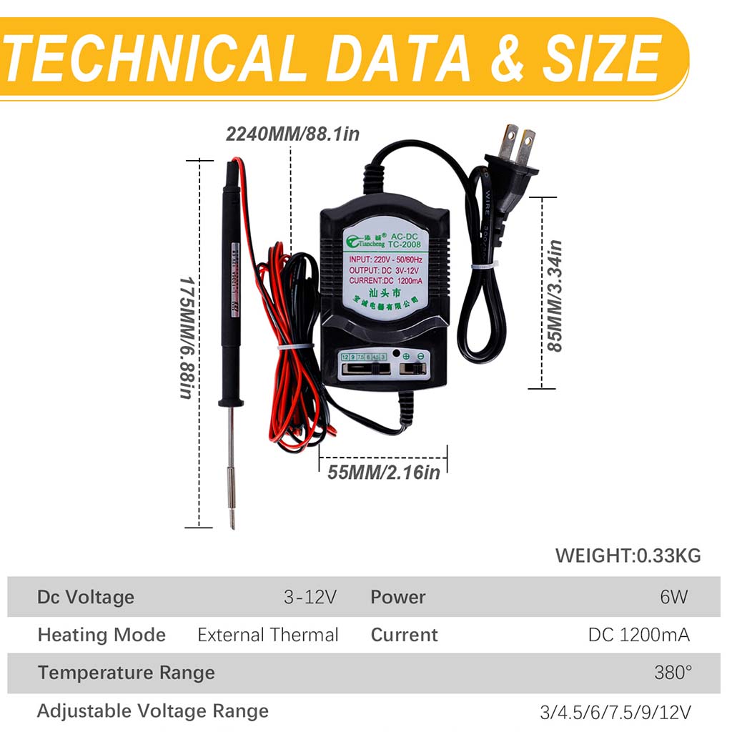 Tooltos Jewelry Tools 6W 6W Pen Type Adjustable Voltage Electric Soldering Iron Wax Welding Tools