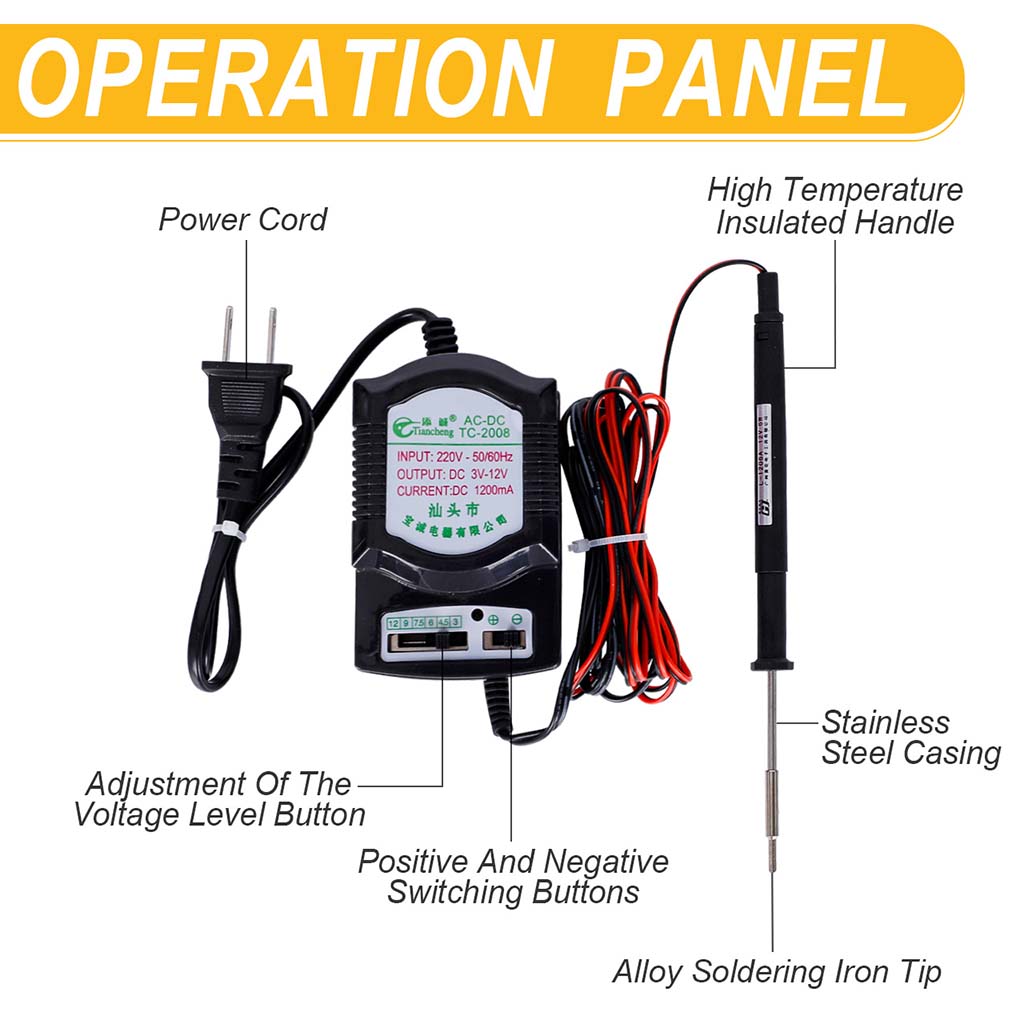 Tooltos Jewelry Tools 6W 6W Pen Type Adjustable Voltage Electric Soldering Iron Wax Welding Tools