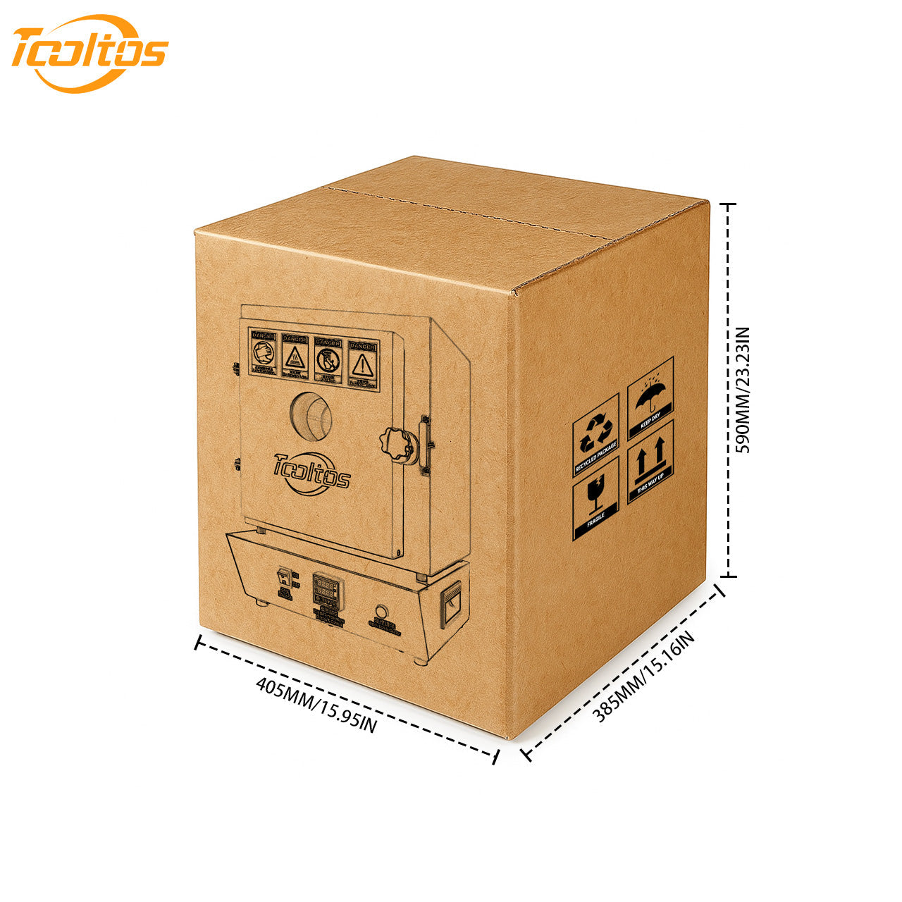 Tooltos burnout furnace shipping package and carton box protection