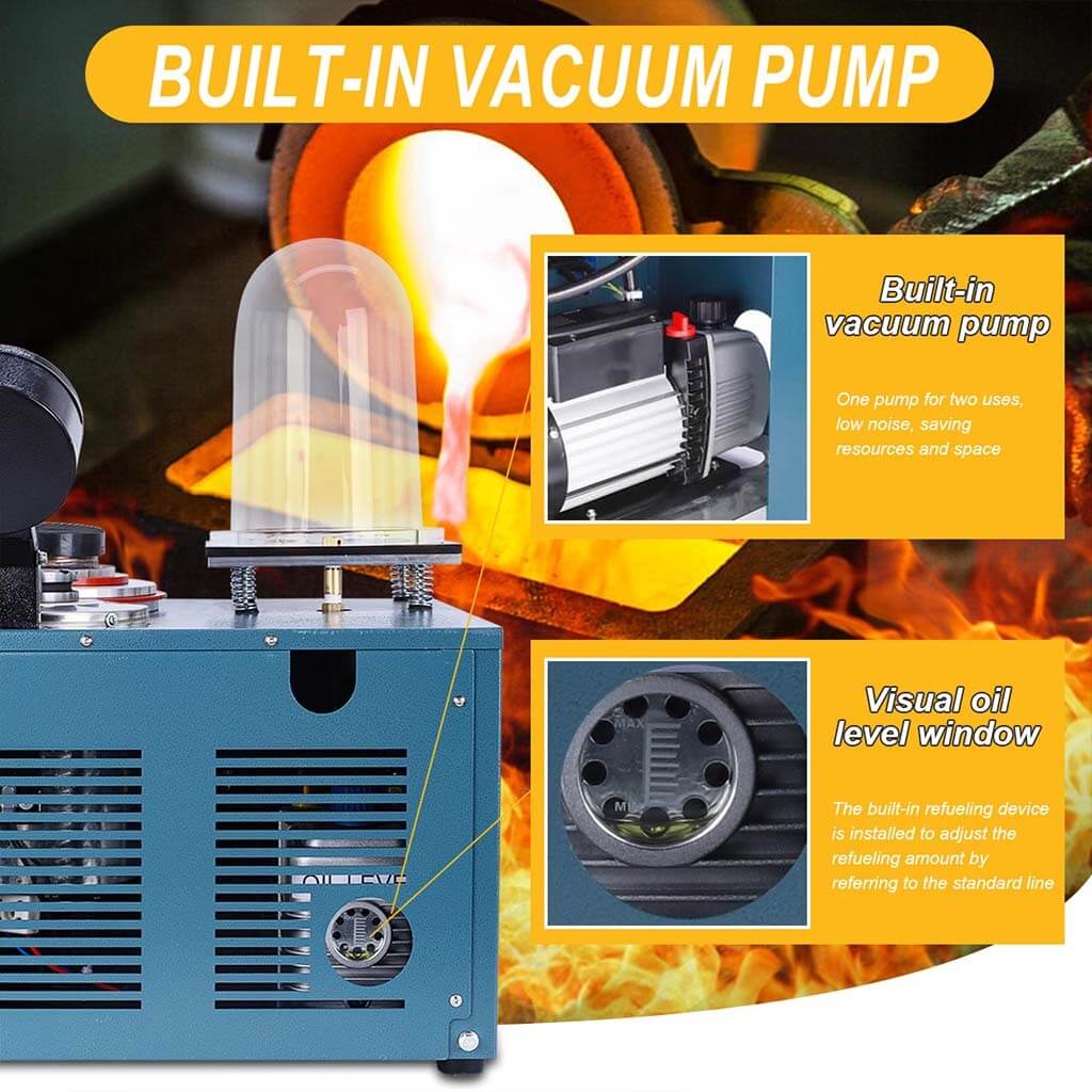 Tooltos Jewelry Tools KAYA CAST Jewelry Precision Vacuum Investing Casting Melting Machine HH-CM06