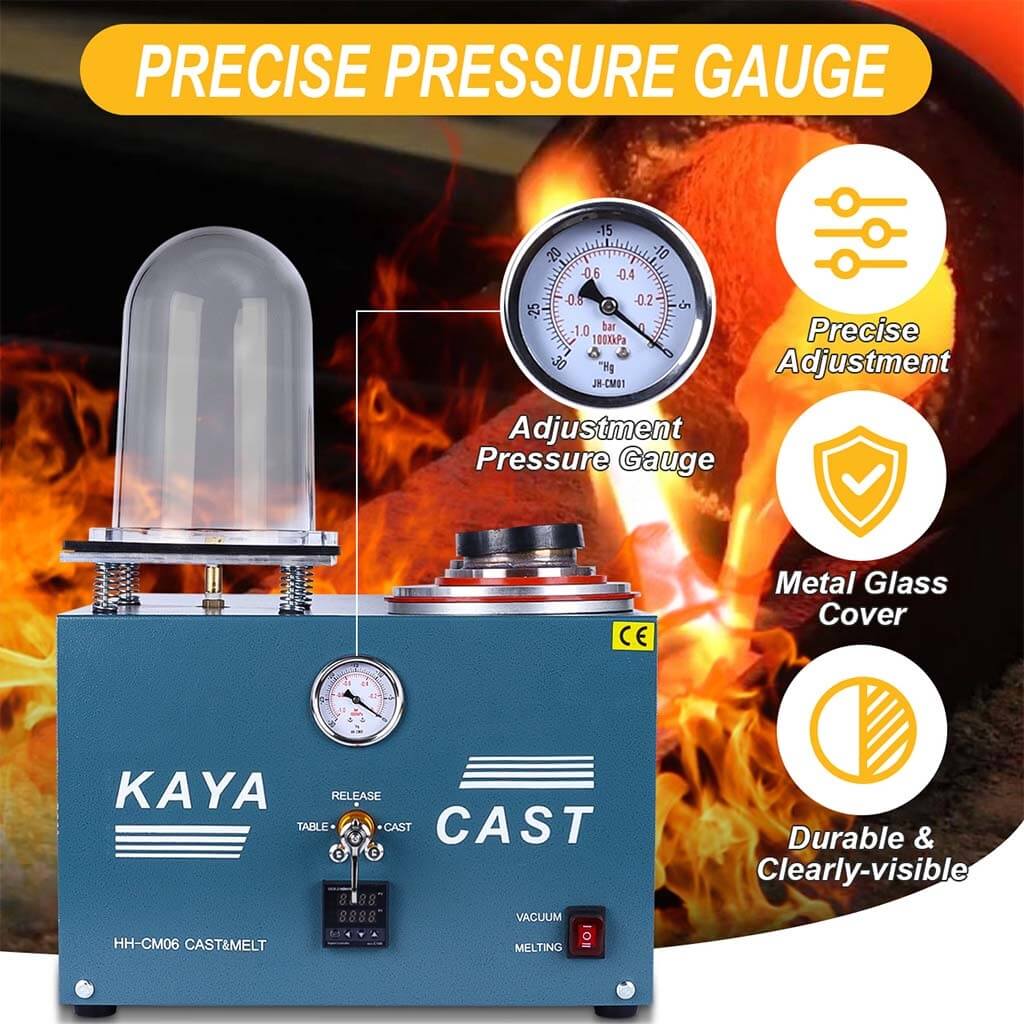 Tooltos Jewelry Tools KAYA CAST Jewelry Precision Vacuum Investing Casting Melting Machine HH-CM06