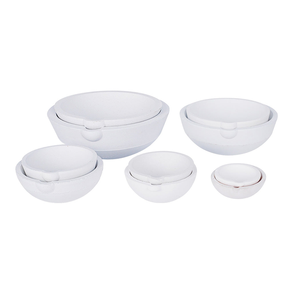 Multi-size Ceramic Quartz Crucible Bowl Melting Casting Refining