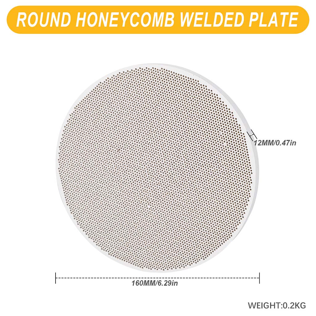 Tooltos Jewelry Tools Round - Large Square and Round Honeycomb Ceramic Welding Plate Quartz Refractory Brick