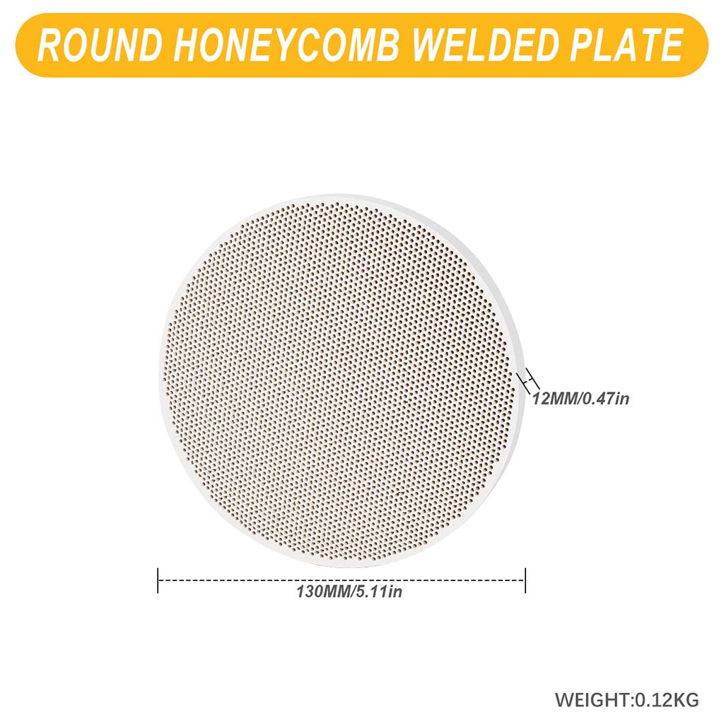 Tooltos Jewelry Tools Round - Medium Square and Round Honeycomb Ceramic Welding Plate Quartz Refractory Brick