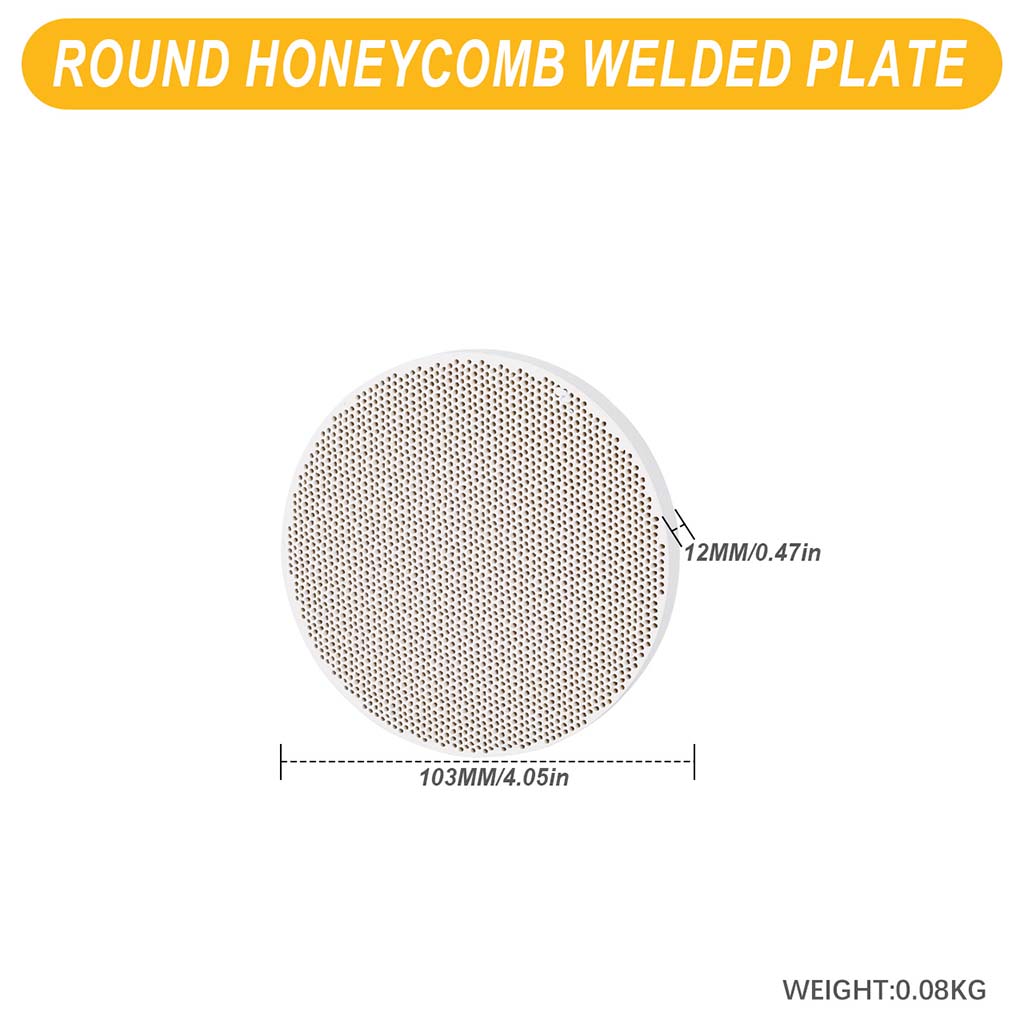 Tooltos Jewelry Tools Round - Small Square and Round Honeycomb Ceramic Welding Plate Quartz Refractory Brick
