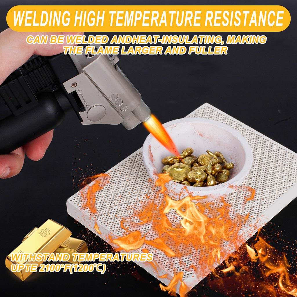 Tooltos Jewelry Tools Square and Round Honeycomb Ceramic Welding Plate Quartz Refractory Brick