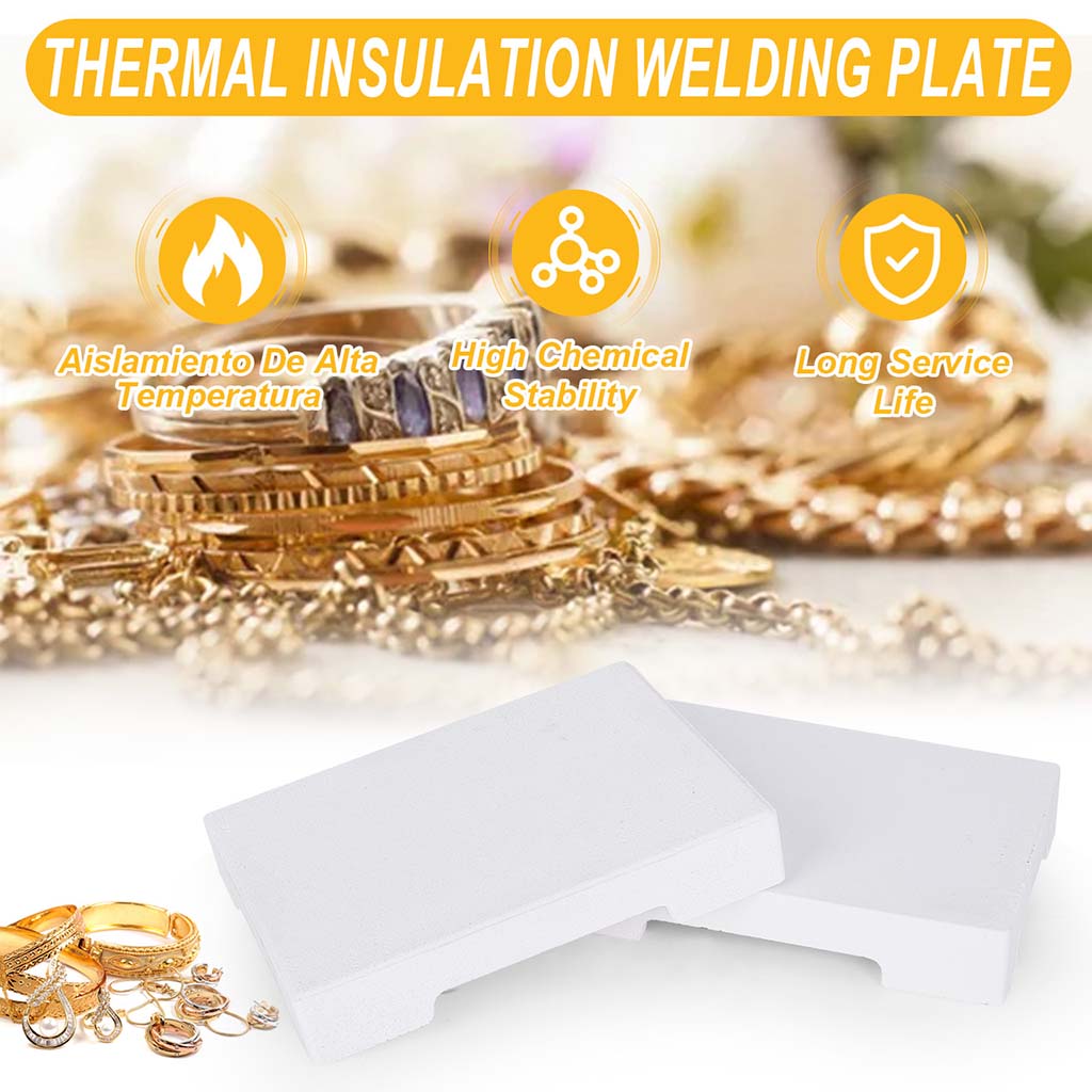 Tooltos Jewelry Tools Square Ceramic Welding Plate Quartz Refractory Brick