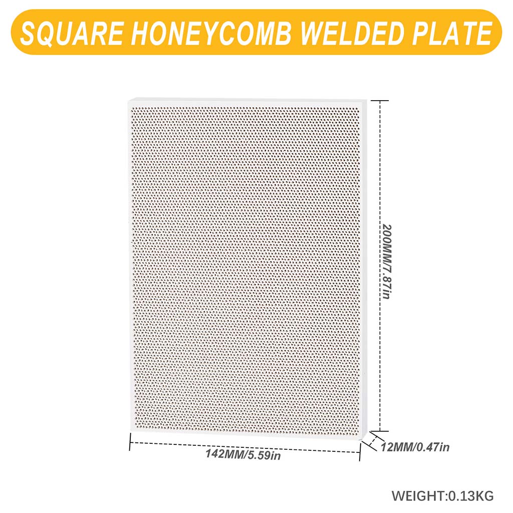 Tooltos Jewelry Tools Square - Large Square and Round Honeycomb Ceramic Welding Plate Quartz Refractory Brick