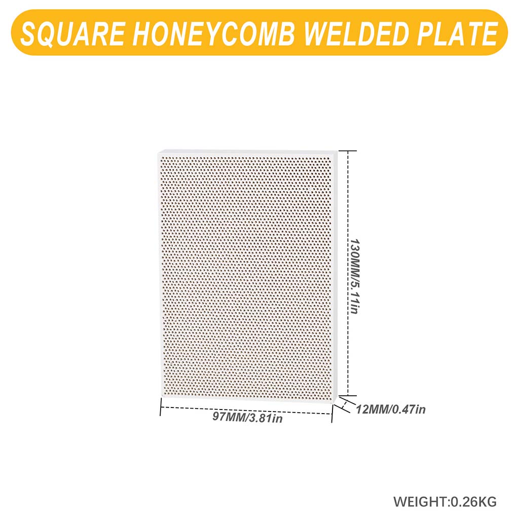 Tooltos Jewelry Tools Square - Small Square and Round Honeycomb Ceramic Welding Plate Quartz Refractory Brick