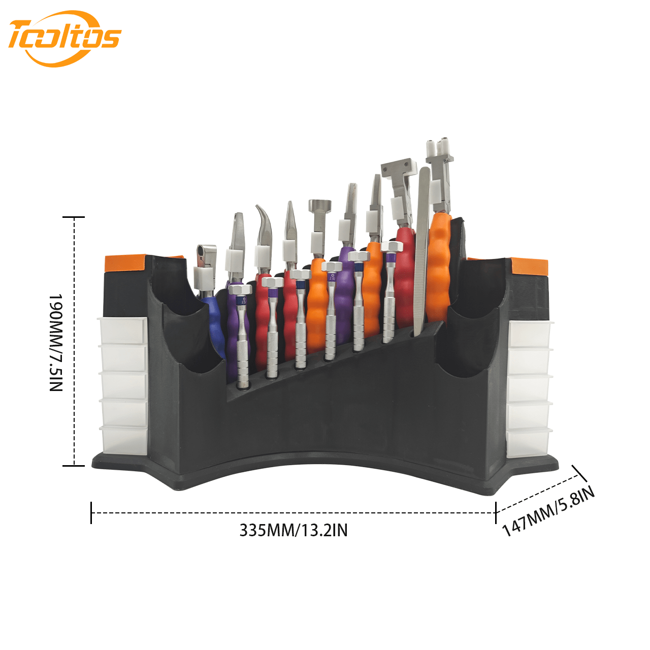 Tooltos Jewelry Tools Tooltos 14 Pcs Precision Repair Tool Kit for Jewelry Optical and Watch Repair with Stainless Steel Pliers and Screwdrivers