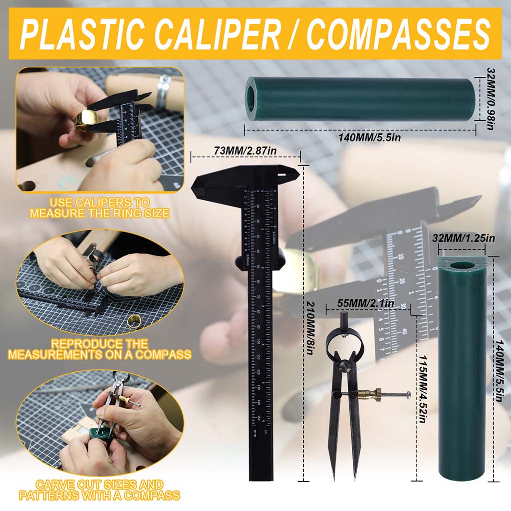 T200 and C8 wax tubes for ring making and jewelry prototyping