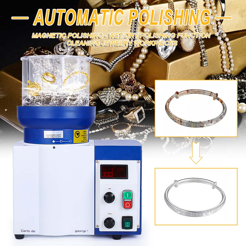 Tooltos Jewelry Tools Tooltos 3 in 1 Multi-functional Wet And Dry Magnetic Polishing Centrifugal Polishing Machine