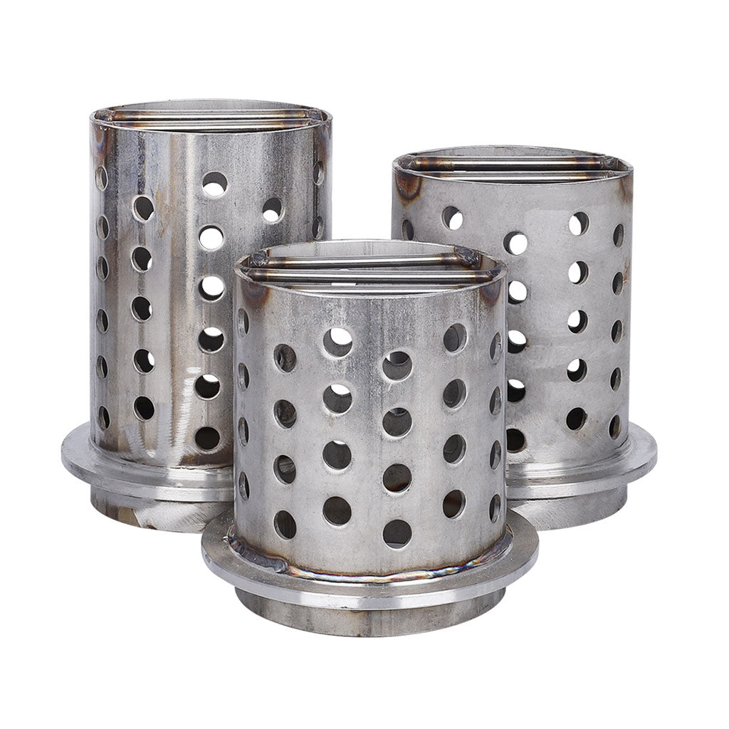 Tooltos Jewelry Tools Tooltos 5 inch Perforated Stainless Steel Casting Flask Wall Flanged Vacuum Casting Plaster Mold