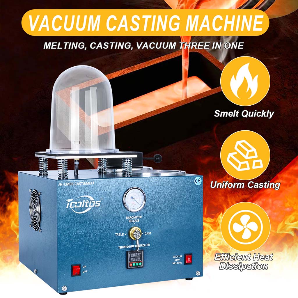 Tooltos Jewelry Precision Vacuum Casting Machine for Lost Wax Casting Method