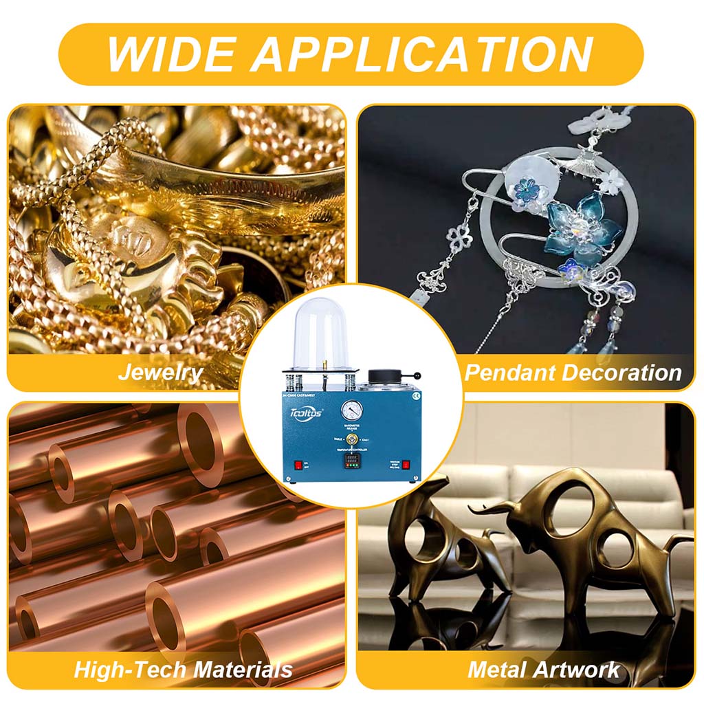 Tooltos Jewelry Precision Vacuum Casting Machine for Lost Wax Casting Method