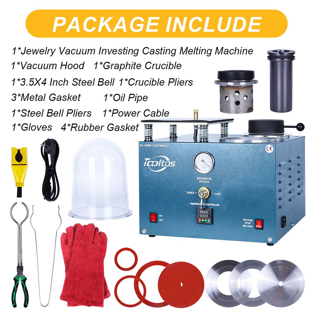 Tooltos Jewelry Precision Vacuum Casting Machine for Lost Wax Casting Method