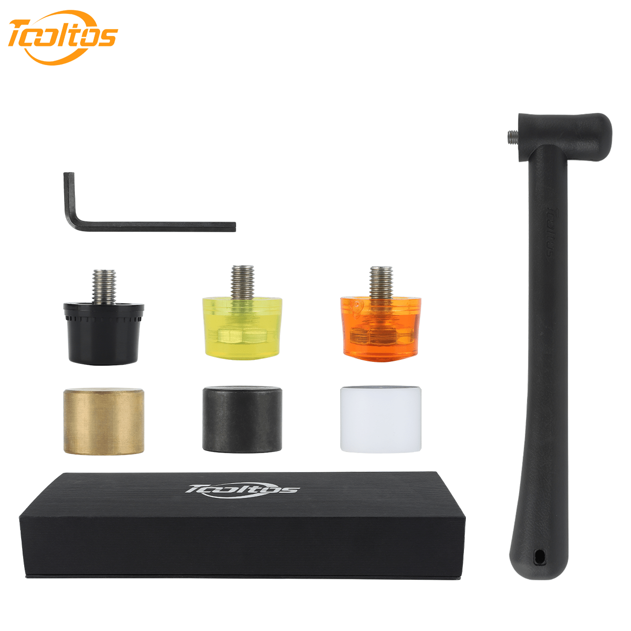 Tooltos Jewelry Tools Tooltos Multi Head Jewelry Hammer Replaceable Soft Hard Hammer Heads Metalworking Jewelry Craft Watch Repair ToolTooltos