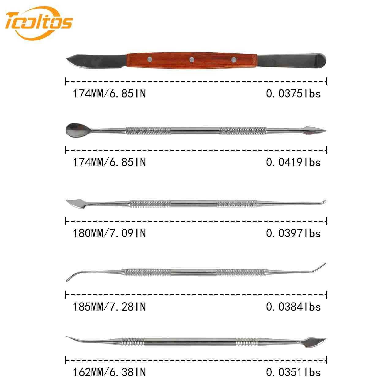 Tooltos Tooltos 10Pcs Jewelry Carving Tool Set with Storage Case