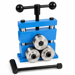 Tooltos manual bracelet bending machine with grooved rollers and a separate crank handle