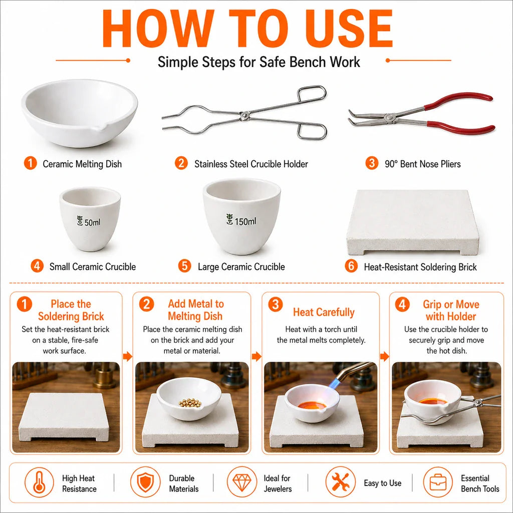 How to use the Tooltos jewelry melting kit step by step