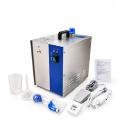Professional 3L jewelry steam cleaner with foot pedal and accessories