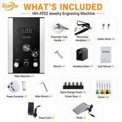 Tooltos HH-AT02 Jewelry Micromotor Engraving Machine Package Contents