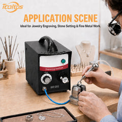 Tooltos HH-G02 engraving machine jewelry application scene