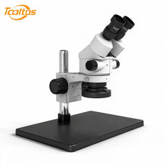 Tooltos HH-MH08A stereo microscope 45-degree inclined binocular head angled view